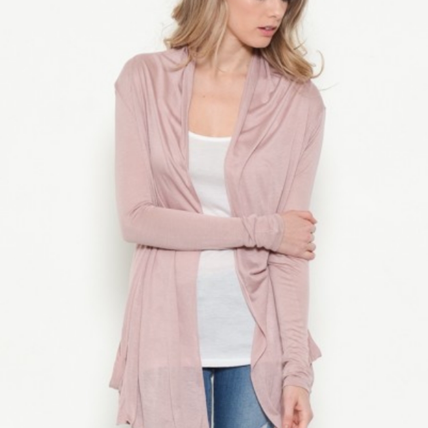 Dusty Pink Cardigan Large Classy Sisters Boutique